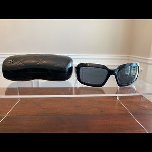 Chanel Mother of Pearl sunglasses in black